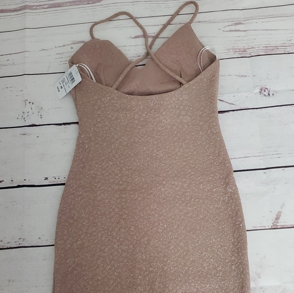 Windsor Glow in Glitter Dress in taupe - Picture 8 of 11